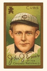 Abbildung von: Vintage Journal Early Baseball Card, Johnny Evers - Found Image Press