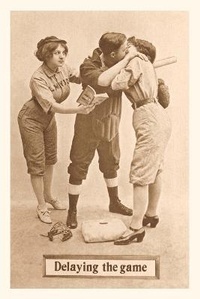 Abbildung von: Vintage Journal Delaying the Game, Baseball Players Kissing - Found Image Press