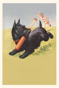 Abbildung von: Vintage Journal Scottie Dog with Bat - Found Image Press