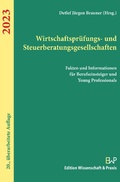 Cover: Wirtschaftspr&uuml;fungs- und Steuerberatungsgesellschaften 2023. - Verlag Wissenschaft & Praxis