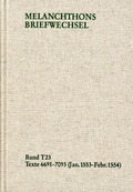 Cover: Melanchthons Briefwechsel / Textedition. Band T 23: 6691-7093 (Januar 1553-Februar 1554) - frommann-holzboog