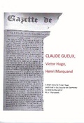 Cover: Claude Gueux, Victor Hugo, Henry Marquand - Toucan Press