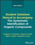 Cover: The Systematic Identification of Organic Compounds, Student Solutions Manual - Wiley