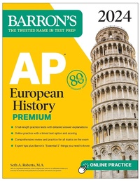Enlarge image Cover: AP European History Premium, 2024: 5 Practice Tests + Comprehensive Review + Online Practice - Kaplan Publishing