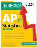 Cover: AP Statistics Premium, 2024: 9 Practice Tests + Comprehensive Review + Online Practice - Kaplan Publishing