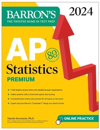 Enlarge image Cover: AP Statistics Premium, 2024: 9 Practice Tests + Comprehensive Review + Online Practice - Kaplan Publishing