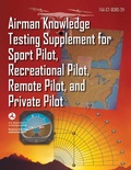 Cover: Airman Knowledge Testing Supplement for Sport Pilot, Recreational Pilot, Remote Pilot, and Private Pilot (FAA-CT-8080-2H) - Skyhorse Publishing