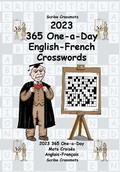 Cover: 2023 365 One-a-Day English-French Crosswords - Scribo Puzzles Publishing Limited