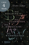 Cover: Die Beschenkte & Co.: Band 1-4 der Bestseller-Serie im Sammelband! (Die sieben K&ouml;nigreiche) - Carlsen