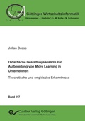 Abbildung von: Didaktische Gestaltungsansätze zur Aufbereitung von Micro Learning in Unternehmen (Band 117) - Cuvillier Verlag