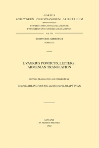 Enlarge image Cover: Evagrius Ponticus, Letters. Armenian Translation - Peeters Publishers