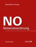 Cover: Notariatsordnung - Manz