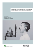 Cover: Brand-related content on social media - THEXIS