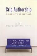 Cover: Crip Authorship - New York University Press