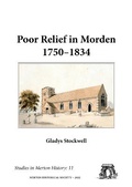 Cover: Poor Relief in Morden 1750-1834 - Merton Historical Society, Morden