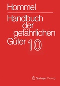 Cover: Handbuch der gef&auml;hrlichen G&uuml;ter. Band 10: Merkbl&auml;tter 3735-3934 - Springer Vieweg