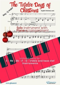 Abbildung von: The twelve days of christmas (in G) for solo instrument w/ piano - Glissato Edizioni Musicali