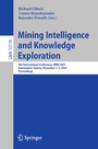 Cover: Mining Intelligence and Knowledge Exploration - Springer