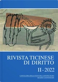 Cover: Rivista ticinese di diritto II-2022 - Helbing & Lichtenhahn