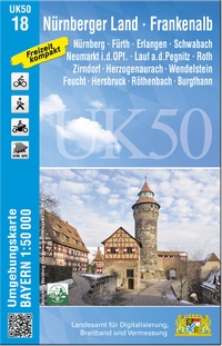 Abbildung von: UK50-18 Nürnberger Land - Frankenalb - Landesamt für Digitalisierung, Breitband und Vermessung, Bayern