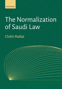 Abbildung von: The Normalization of Saudi Law - OUP eBook
