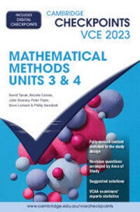 Enlarge image Cover: Cambridge Checkpoints VCE Mathematical Methods Units 3&4 2023 Digital Code - Cambridge University Press