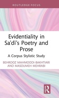 Cover: Evidentiality in Sa'di's Poetry and Prose - Routledge
