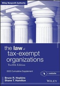 Cover: The Law of Tax-Exempt Organizations - Wiley