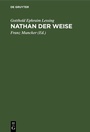 Cover: Nathan der Weise - De Gruyter