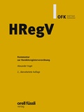 Cover: HRegV - Orell F&uuml;ssli Verlag