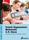 Cover: Schnell-Diagnosetests Mathematik 5./6. Klasse - Persen Verlag