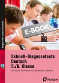 Cover: Schnell-Diagnosetests Deutsch 5./6. Klasse - Persen Verlag