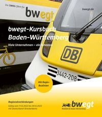Abbildung von: bwegt-Kursbuch Baden-Württemberg 2023 - VUD Medien