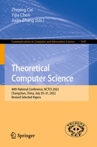Enlarge image Cover: Theoretical Computer Science - Springer