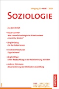 Cover: Soziologie 01/2023 - Campus