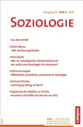Cover: Soziologie 02/2023 - Campus Verlag Digital