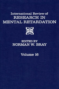 Abbildung von: International Review of Research in Mental Retardation - Academic Press