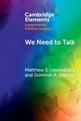 Cover: We Need to Talk - Cambridge University Press