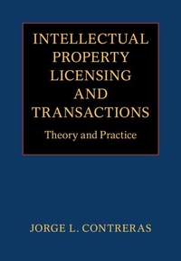 Enlarge image Cover: Intellectual Property Licensing and Transactions - Cambridge University Press