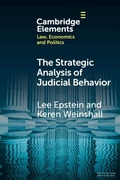 Cover: Strategic Analysis of Judicial Behavior - Cambridge University Press