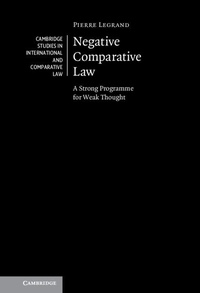 Enlarge image Cover: Negative Comparative Law - Cambridge University Press