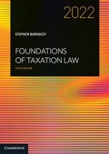 Cover: Foundations of Taxation Law 2022 - Cambridge University Press