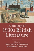 Cover: A History of 1930s British Literature - Cambridge University Press