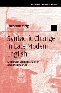 Enlarge image Cover: Syntactic Change in Late Modern English - Cambridge University Press