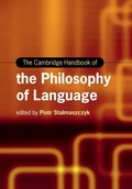 Cover: Cambridge Handbook of the Philosophy of Language - Cambridge University Press