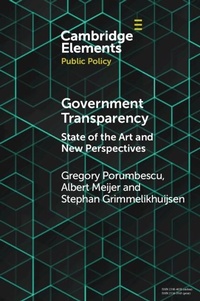 Abbildung von: Government Transparency - Cambridge University Press