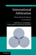 Cover: International Arbitration - Cambridge University Press