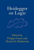 Cover: Heidegger on Logic - Cambridge University Press