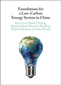 Cover: Foundations for a Low-Carbon Energy System in China - Cambridge University Press