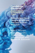Cover: Measurement Burst Designs to Improve Precision in Peer Research - Cambridge University Press